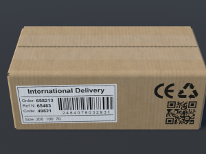 pbr cardboard boxes animated and destructible Modello 3D