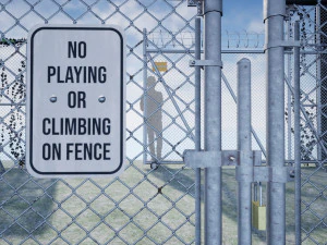 pbr chain link fence 3D Model