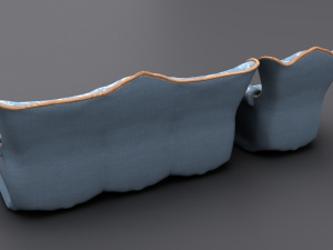 sofa and armchair 3D 모델