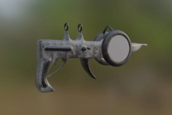 Alien weapon 3D Model .c4d .max .obj .3ds .fbx .stl .blend 