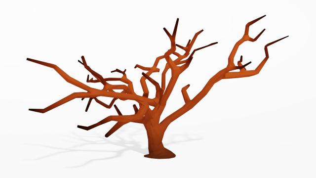 cartoon tree low poly Modelo 3D .c4d .max .obj .3ds .fbx .stl .blend 