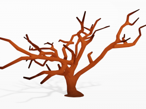 cartoon tree low poly Modelo 3D