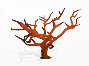 cartoon tree low poly 3D Model