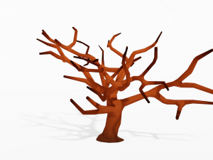 cartoon tree low poly Modelo 3D