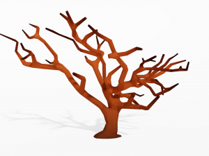 cartoon tree low poly Modelo 3D