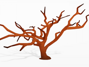cartoon tree low poly Modelo 3D