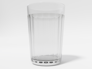 faceted glass Model 3D