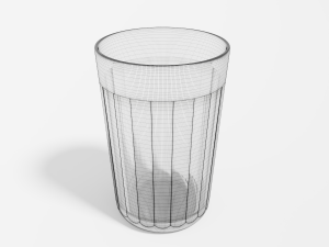 faceted glass Model 3D