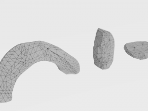 cartoon rock set low poly 3D Модель