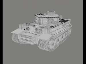 panzerkampfwagen vi ausf h1 tiger Model 3D