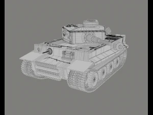 panzerkampfwagen vi ausf h1 tiger 3D Model