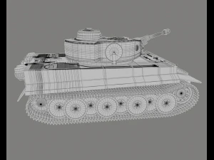 panzerkampfwagen vi ausf h1 tiger 3D Model