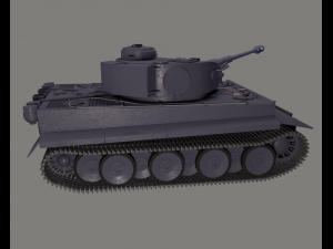 panzerkampfwagen vi ausf h1 tiger Model 3D