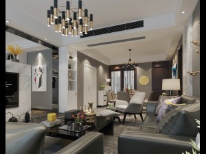 interior design scene Modèle 3D
