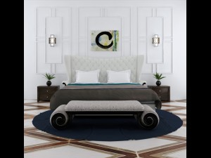 bedroom set 3D 모델