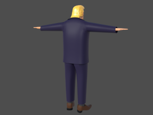 donald trump 3d rigged model president man human 3D 模型