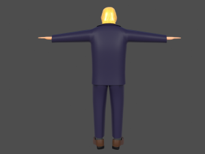 donald trump 3d rigged model president man human 3D 模型