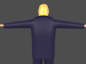 donald trump 3d rigged model president man human 3D 模型
