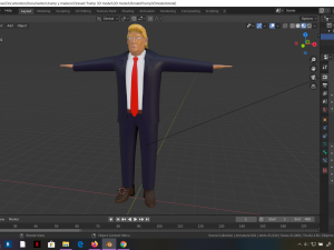 donald trump 3d rigged model president man human 3D 模型