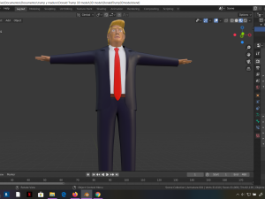 donald trump 3d rigged model president man human 3D 模型