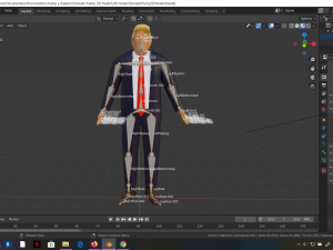 donald trump 3d rigged model president man human 3D 模型