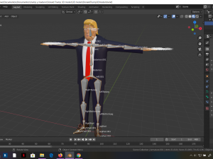 donald trump 3d rigged model president man human 3D 模型