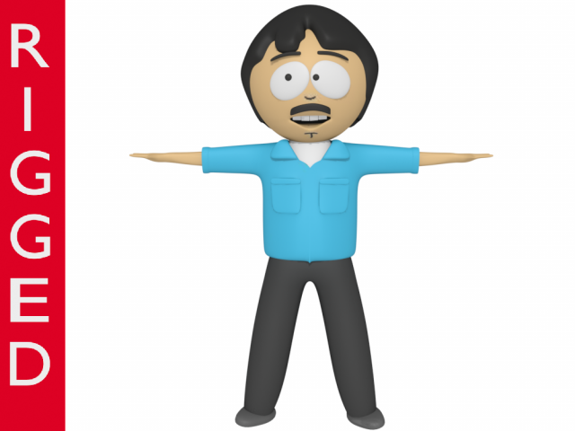 randy marsh south park 3d rigged model blender 3D Model .c4d .max .obj .3ds .fbx .stl .blend 