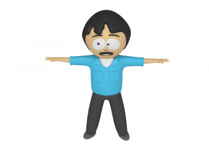 randy marsh south park 3d rigged model blender 3D Model