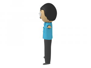 randy marsh south park 3d rigged model blender 3D Model