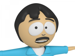 randy marsh south park 3d rigged model blender 3D Model