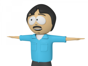 randy marsh south park 3d rigged model blender 3D Model