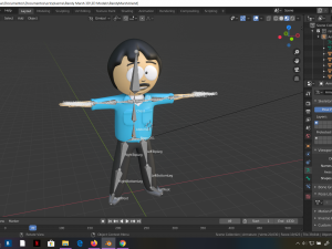 randy marsh south park 3d rigged model blender 3D Model
