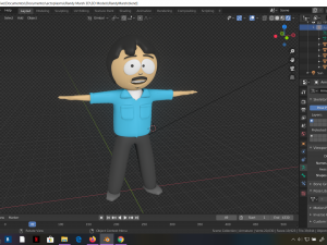 randy marsh south park 3d rigged model blender 3D Model
