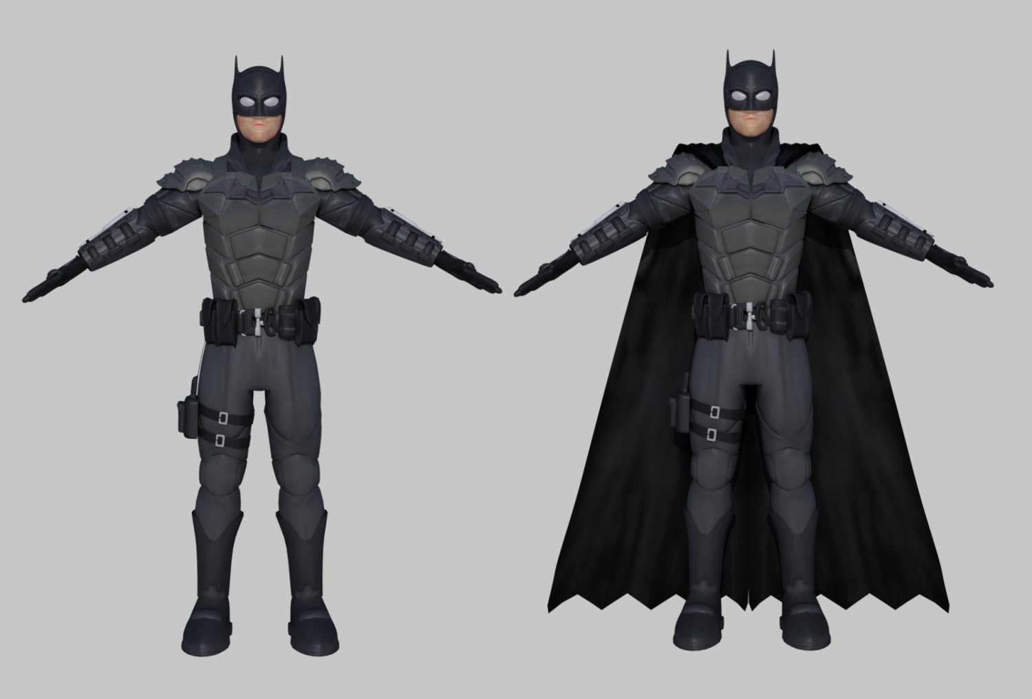 batman 3d rigged model armour super hero robert pattinson 3D Model in Man  3DExport