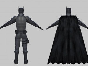 batman 3d rigged model armour super hero robert pattinson 3D मॉडल