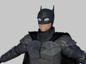 batman 3d rigged model armour super hero robert pattinson 3D मॉडल