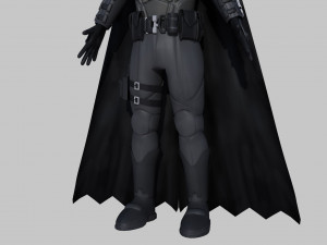 batman 3d rigged model armour super hero robert pattinson 3D मॉडल