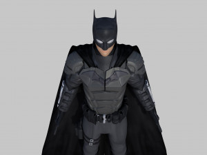 batman 3d rigged model armour super hero robert pattinson 3D मॉडल