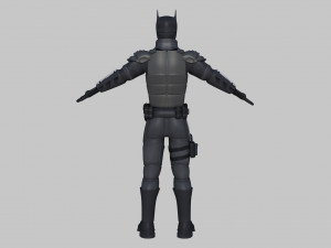 batman 3d rigged model armour super hero robert pattinson 3D मॉडल