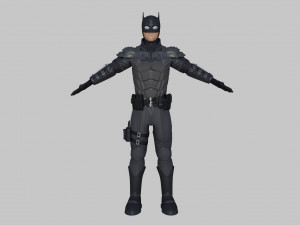batman 3d rigged model armour super hero robert pattinson 3D मॉडल