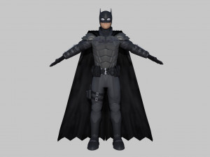 batman 3d rigged model armour super hero robert pattinson 3D मॉडल