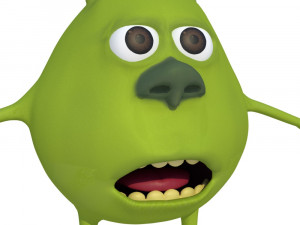 mike wazowski meme rigged blender trends momo viral 3D Модель