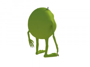 mike wazowski meme rigged blender trends momo viral 3D Модель