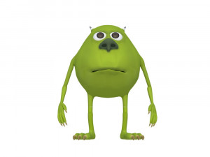 mike wazowski meme rigged blender trends momo viral 3D Модель