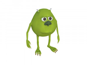 mike wazowski meme rigged blender trends momo viral 3D Модель