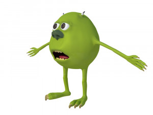 mike wazowski meme rigged blender trends momo viral 3D Модель