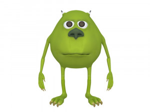 mike wazowski meme rigged blender trends momo viral 3D Модель