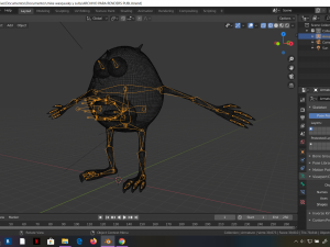 mike wazowski meme rigged blender trends momo viral 3D Модель
