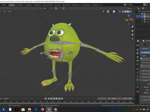 mike wazowski meme rigged blender trends momo viral 3D Модель