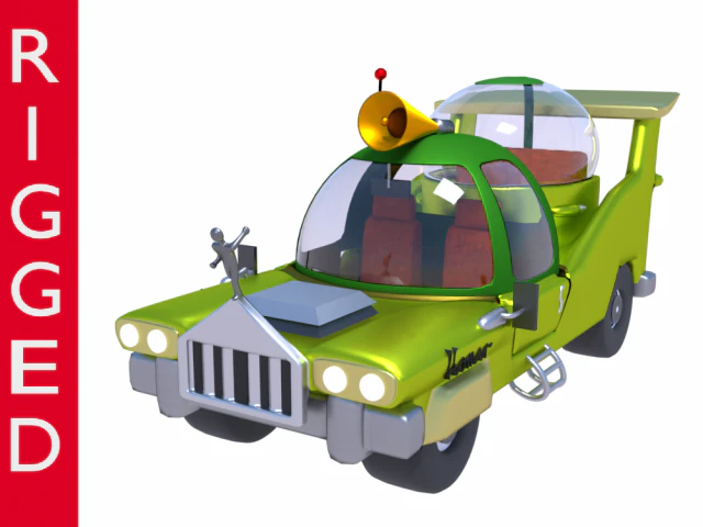 car homer simpson 3d blender rigged 3D Model .c4d .max .obj .3ds .fbx .stl .blend 